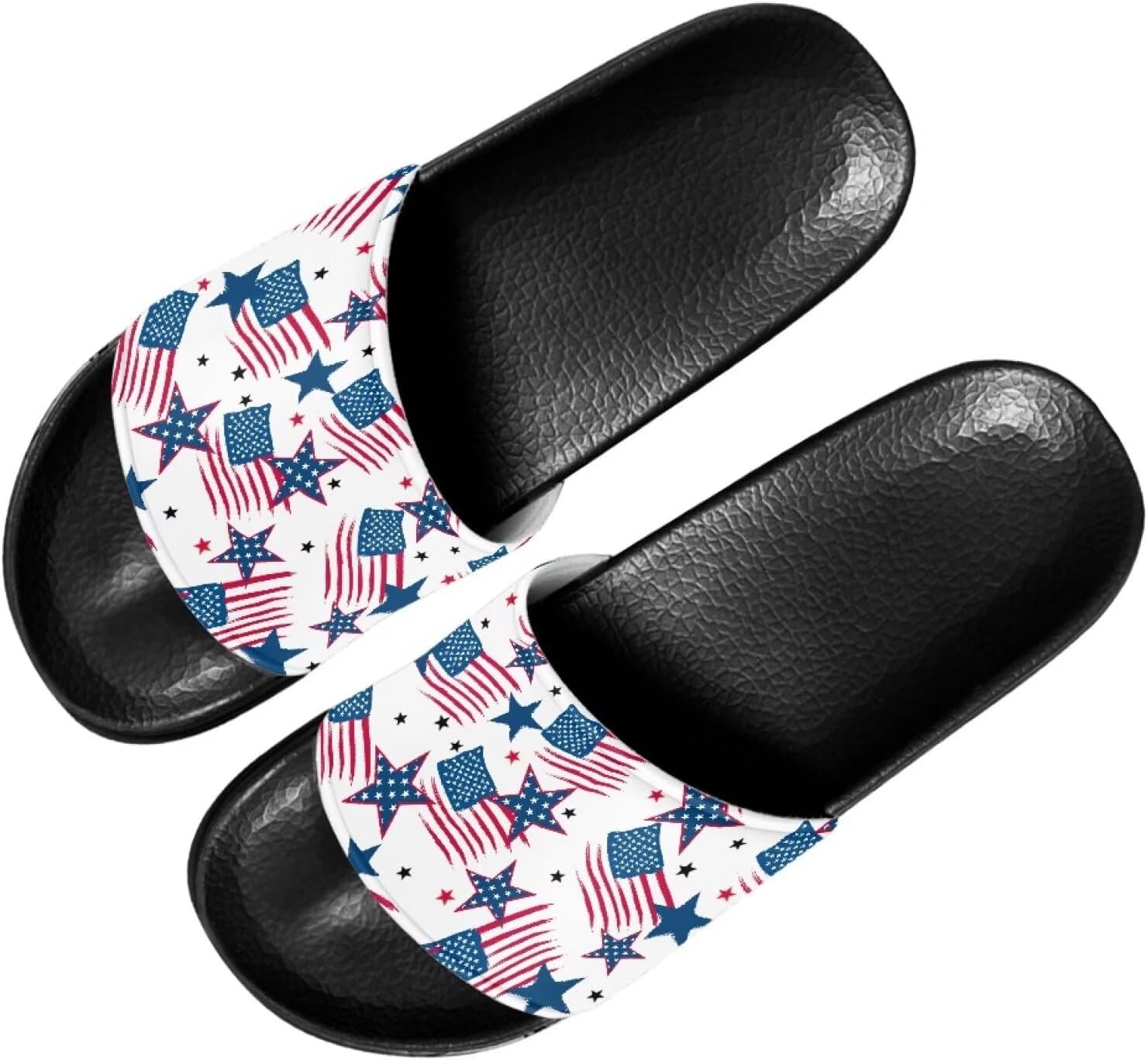 Забавные тапочки Binienty для взрослых, сандалии унисекс, нескользящие, быстросохнущие, для душа и ванной, American Flag Star
Забавные тапочки Binienty для взрослых, сандалии унисекс, нескользящие, быстросохнущие, для душа и ванной, American Flag Star