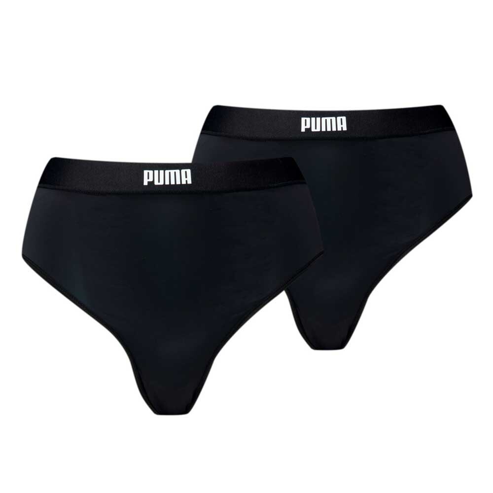 Трусы Puma High Waist Hang 2 шт, черный 
Трусы Puma High Waist Hang 2 шт, черный