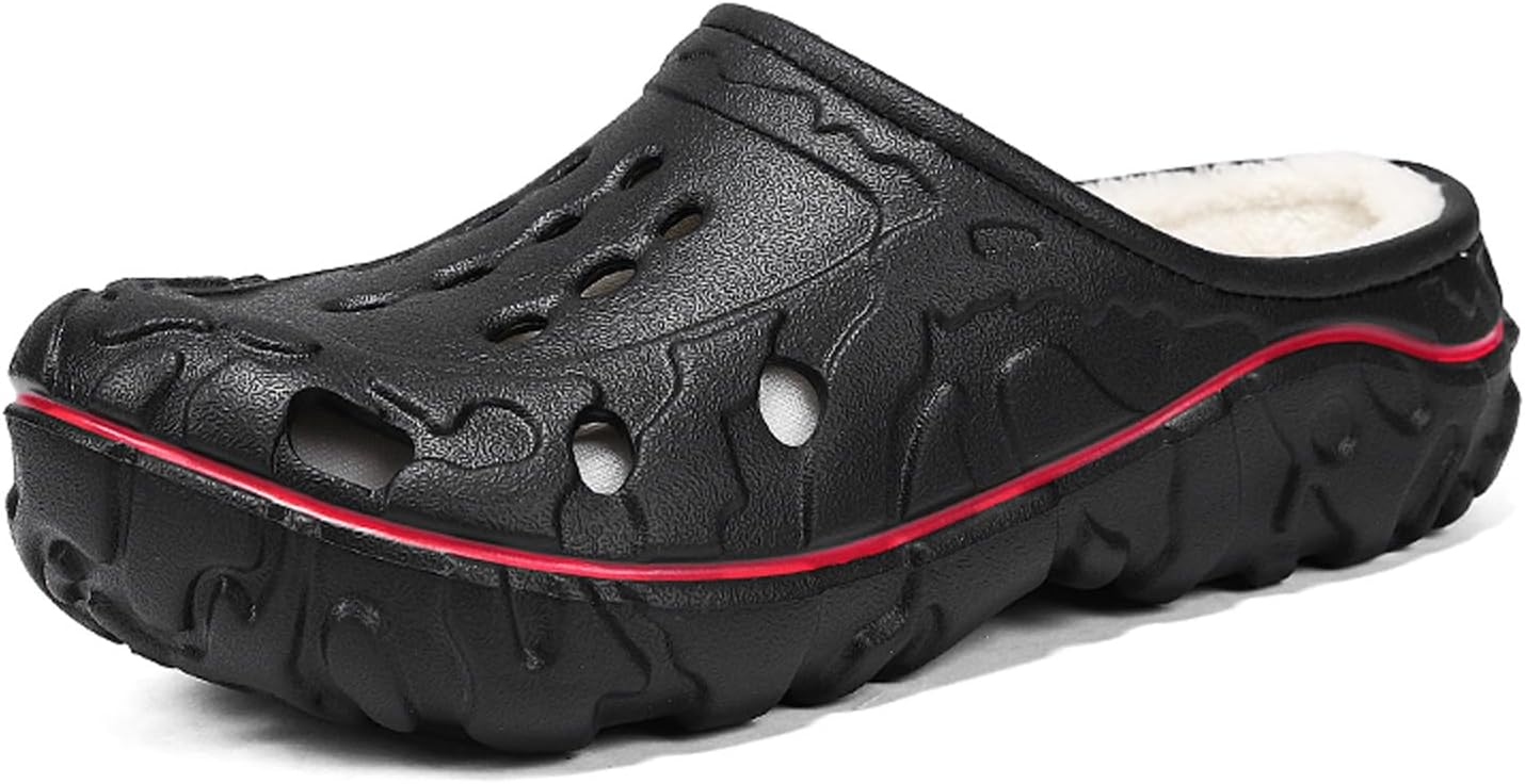 Мужские и женские тапочки XJITIGER: закрытые сабо с меховой подкладкой - зимние уютные мягкие пушистые домашние туфли для дома и улицы, черный
Мужские и женские тапочки XJITIGER: закрытые сабо с меховой подкладкой - зимние уютные мягкие пушистые домашние туфли для дома и улицы, черный