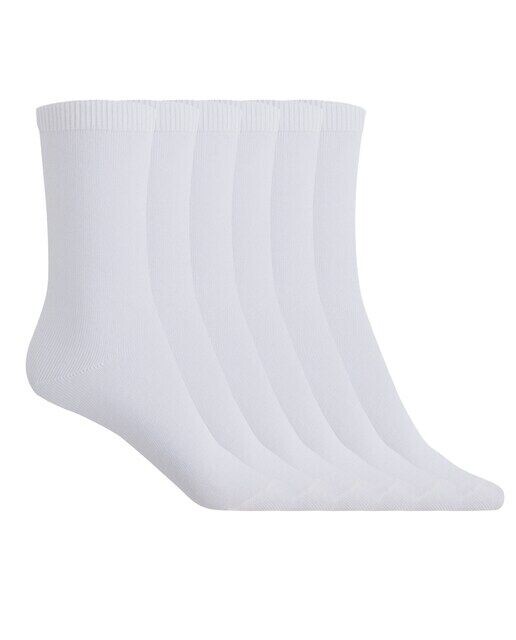 В упаковке 6 пар однотонных хлопковых носков Basix Punto Blanco, белый
В упаковке 6 пар однотонных хлопковых носков Basix Punto Blanco, белый