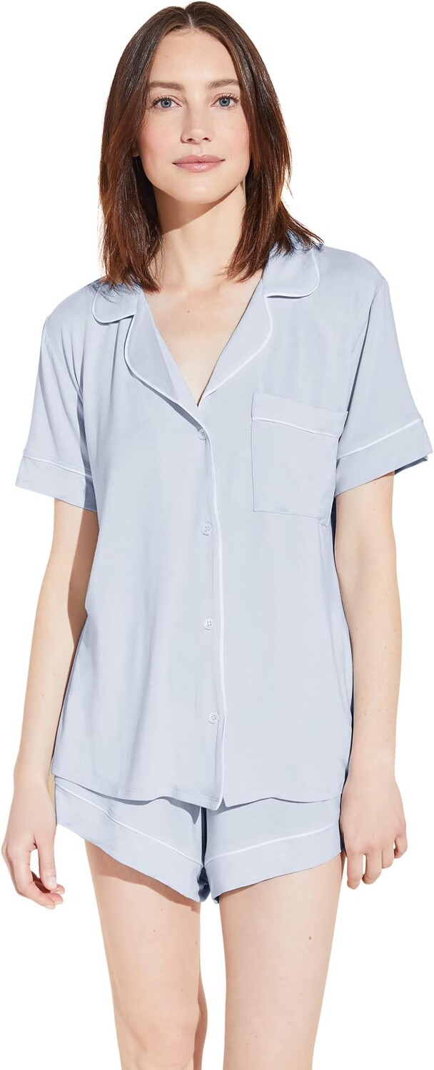 Жизель – непринужденный комплект короткой пижамы Eberjey, цвет Ice Blue Ivory
Жизель – непринужденный комплект короткой пижамы Eberjey, цвет Ice Blue Ivory