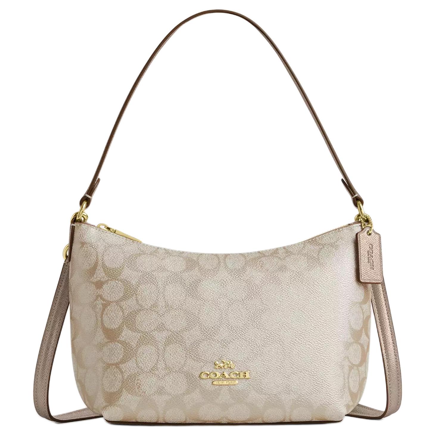 COACH Портативная сумка через плечо из лакированного полотна
COACH Портативная сумка через плечо из лакированного полотна