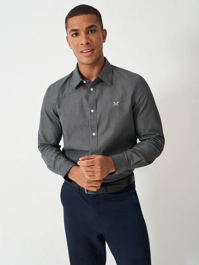 Полосатая хлопковая рубашка Crew Clothing, Cobalt Blue
Полосатая хлопковая рубашка Crew Clothing, Cobalt Blue