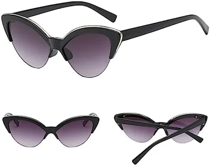 Солнцезащитные очки Vat Eye в винтажном стиле, полуободковая оправа, черные, «кошачий глаз», ретро, женские солнцезащитные очки маленького размера MTZJH, Black Gray
Солнцезащитные очки Vat Eye в винтажном стиле, полуободковая оправа, черные, «кошачий глаз», ретро, женские солнцезащитные очки маленького размера MTZJH, Black Gray