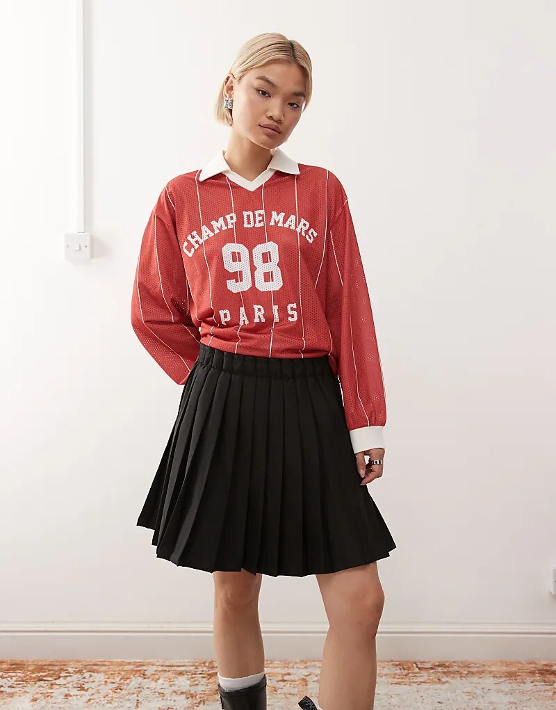 Юбка миди Monki плиссированная черного цвета
Юбка миди Monki плиссированная черного цвета