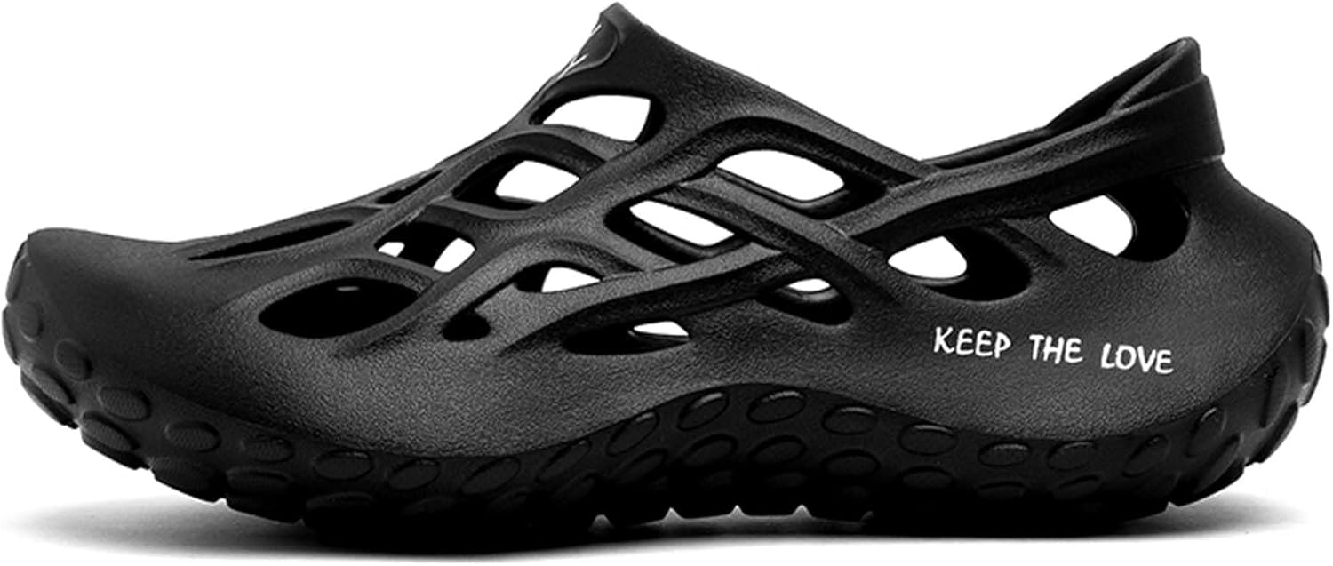 Мужские сандалии с садовым дизайном, спортивные шлепанцы, водонепроницаемые пляжные сандалии, сандалии для дома и улицы (мягкие, приятные для кожи, противоскользящие) Vtiao, черный
Мужские сандалии с садовым дизайном, спортивные шлепанцы, водонепроницаемые пляжные сандалии, сандалии для дома и улицы (мягкие, приятные для кожи, противоскользящие) Vtiao, черный