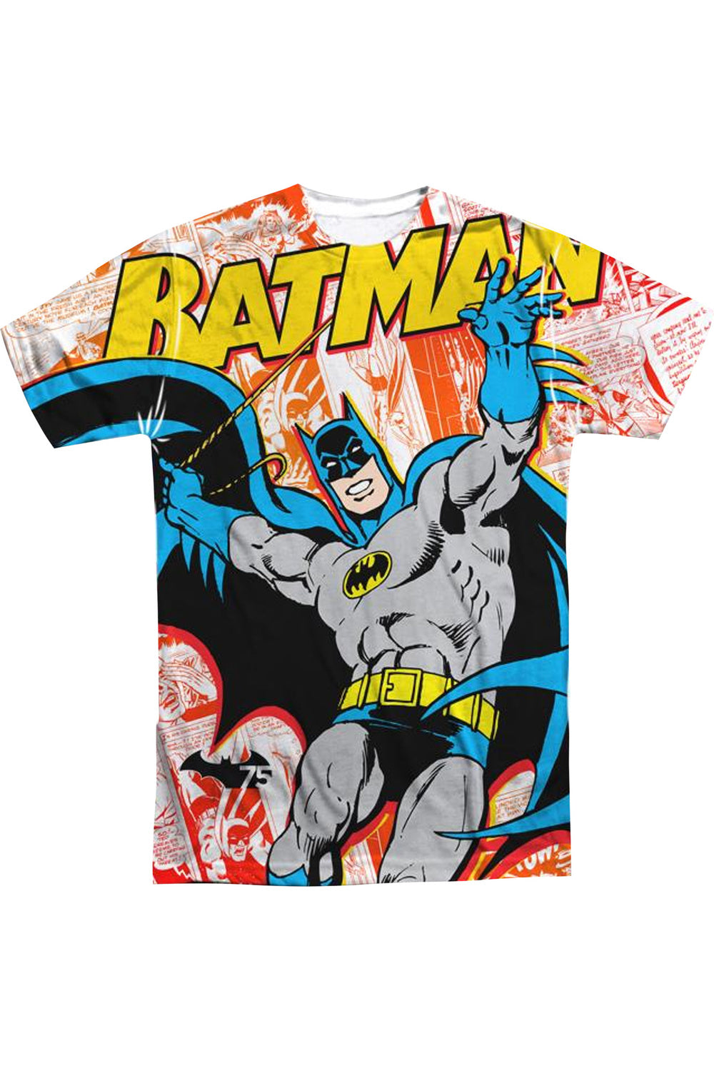 Футболка с коротким рукавом из полиэстера для взрослых с принтом Batman 75 панелей (спереди/сзади) Gildan, белый
Футболка с коротким рукавом из полиэстера для взрослых с принтом Batman 75 панелей (спереди/сзади) Gildan, белый