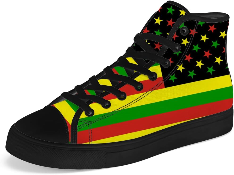 Кеды на высокой платформе chebing Rasta для мужчин и женщин, регги, высокие кроссовки, шнуровка, повседневная обувь, подарок для папы и мамы, красный/зеленый/желтый
Кеды на высокой платформе chebing Rasta для мужчин и женщин, регги, высокие кроссовки, шнуровка, повседневная обувь, подарок для папы и мамы, красный/зеленый/желтый