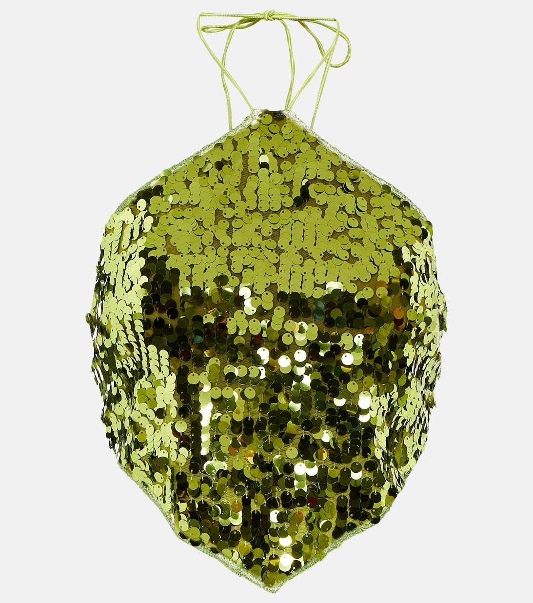 Укороченный топ с блестками и вырезом халтер OSÉREE, зеленый
Укороченный топ с блестками и вырезом халтер OSÉREE, зеленый