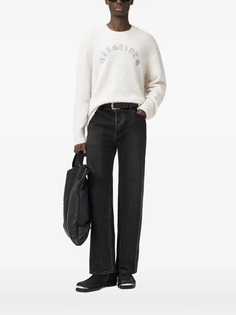 Вышитый свитер Curv Allsaints, белый
Вышитый свитер Curv Allsaints, белый