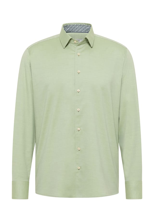 Рубашка из твила современный крой Eterna, зеленый
Рубашка из твила современный крой Eterna, зеленый