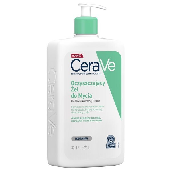 Cerave, очищающий гель для умывания, 1000мл La Roche-Posay 
Cerave, очищающий гель для умывания, 1000мл La Roche-Posay