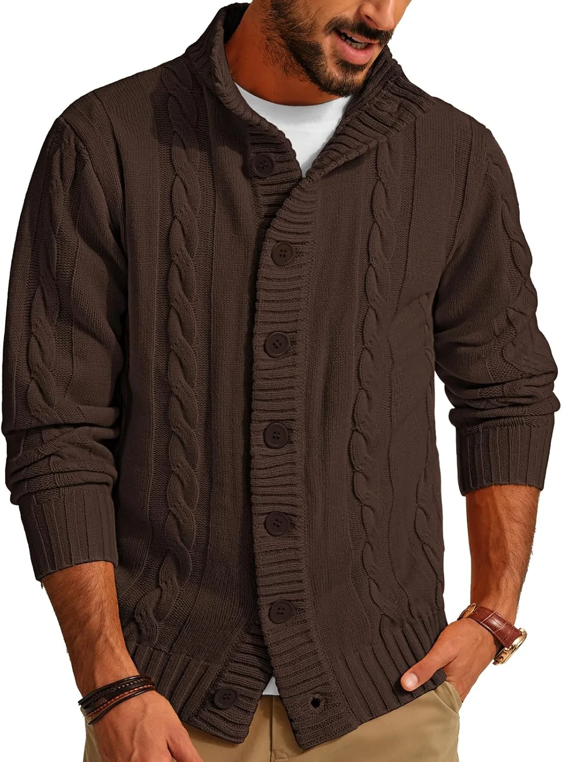 Кардиган Paul Jones с воротником стойкой и длинными рукавами PJ PAUL JONES
Кардиган Paul Jones с воротником стойкой и длинными рукавами PJ PAUL JONES