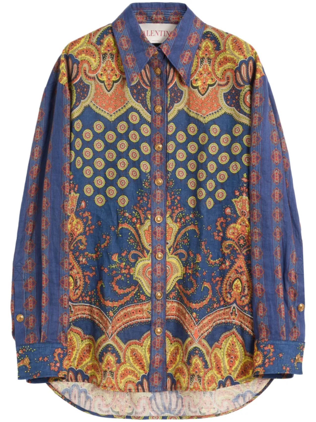 Valentino Garavani рубашка с графичным принтом, синий
Valentino Garavani рубашка с графичным принтом, синий