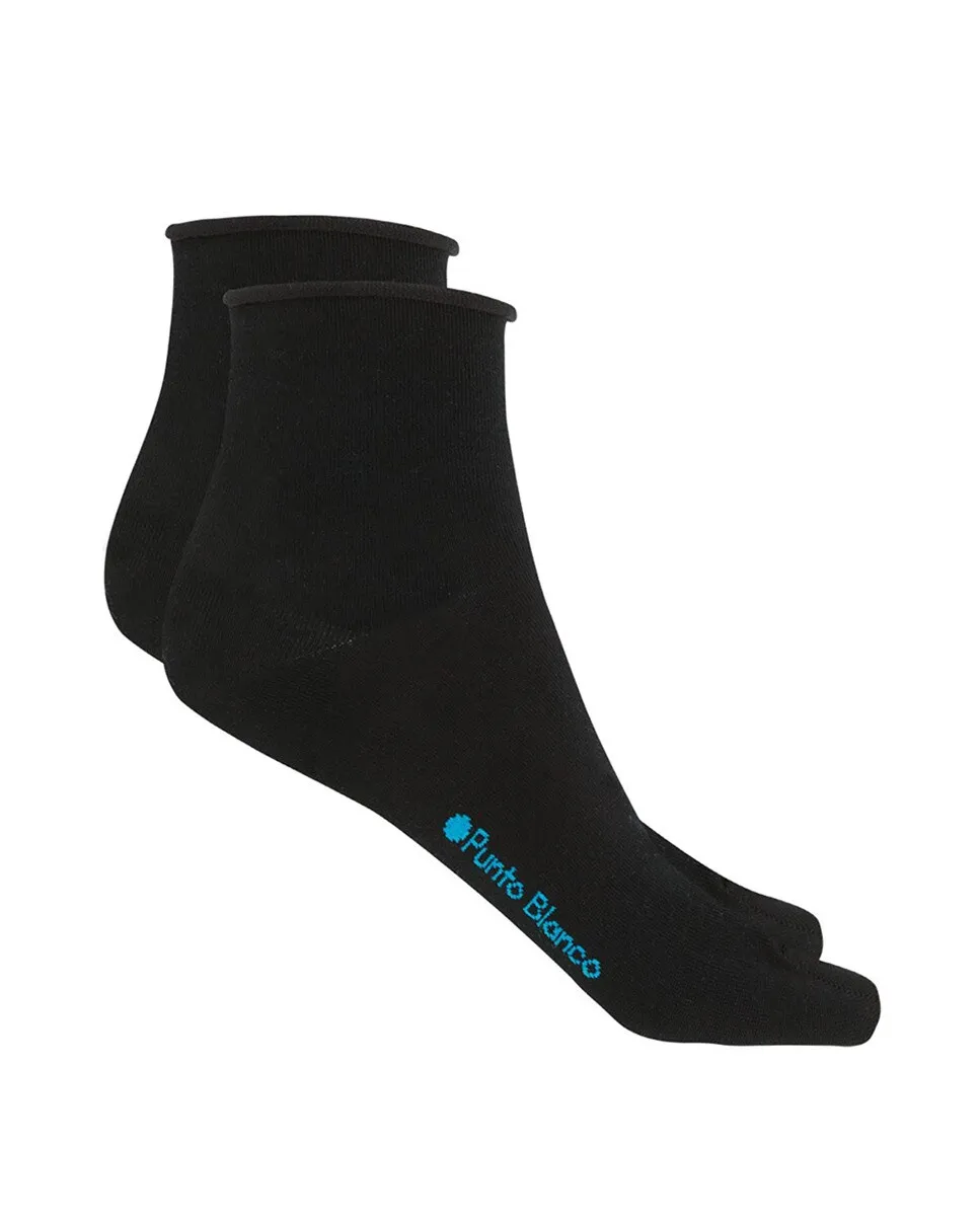 Однотонные белые женские носки с манжетами Punto Blanco, черный
Однотонные белые женские носки с манжетами Punto Blanco, черный