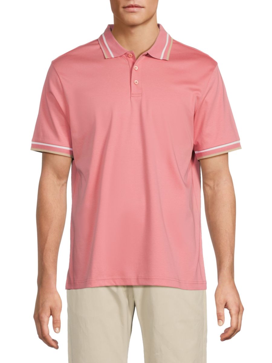 Поло из хлопка пима Bugatchi, цвет Dusty Pink
Поло из хлопка пима Bugatchi, цвет Dusty Pink