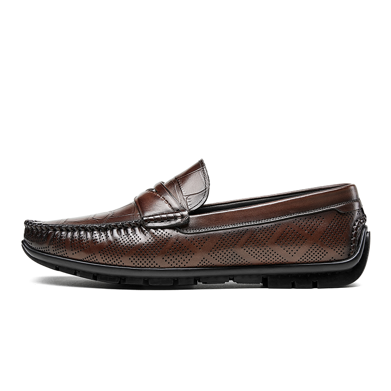 KANGNAI Вырезные кожаные лоферы мужские - желто-коричневые, цвет Yellow Brown
KANGNAI Вырезные кожаные лоферы мужские - желто-коричневые, цвет Yellow Brown