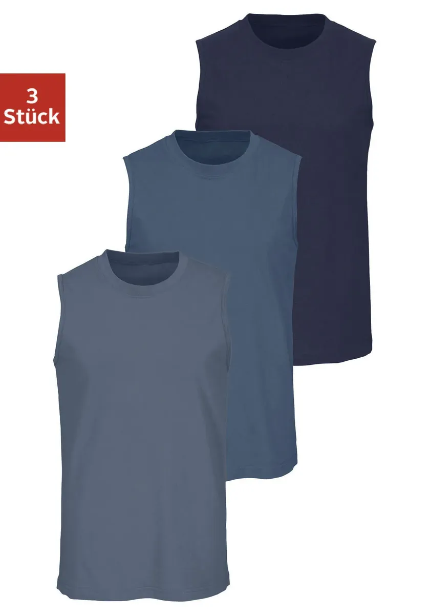 Мускулистая рубашка H.I.S с круглым вырезом, синий
Мускулистая рубашка H.I.S с круглым вырезом, синий