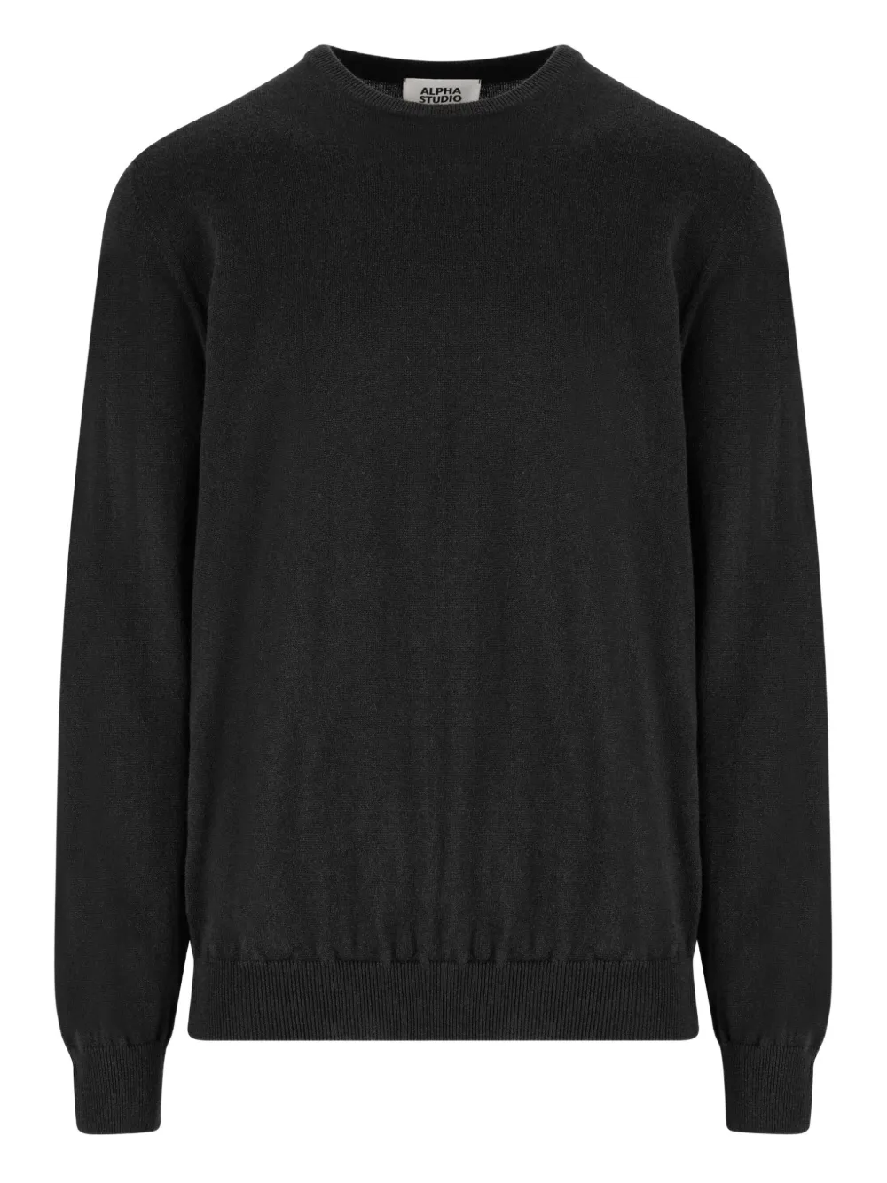 Кашемировый свитер с круглым вырезом ALPHA STUDIO, черный
Кашемировый свитер с круглым вырезом ALPHA STUDIO, черный