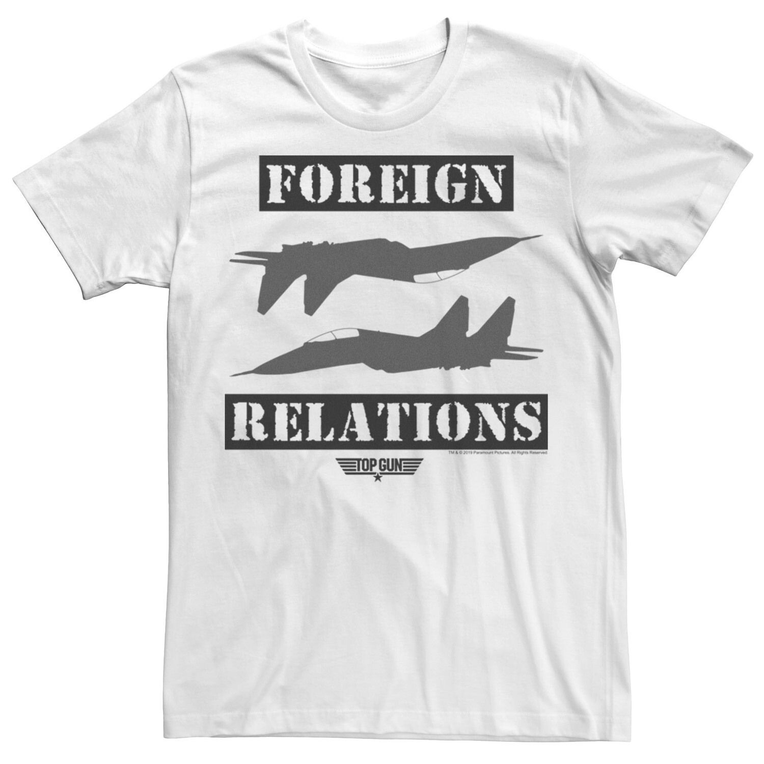 Мужская футболка с печатью Top Gun Foreign Relations Licensed Character
Мужская футболка с печатью Top Gun Foreign Relations Licensed Character