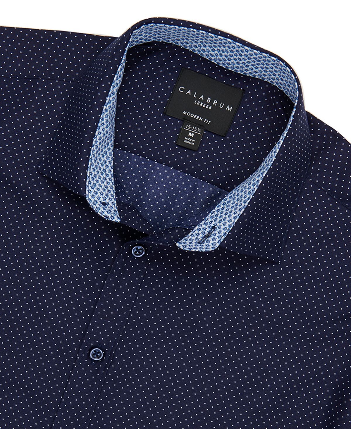 Мужская классическая рубашка без морщин стандартного кроя в горошек с принтом Calabrum
Мужская классическая рубашка без морщин стандартного кроя в горошек с принтом Calabrum
