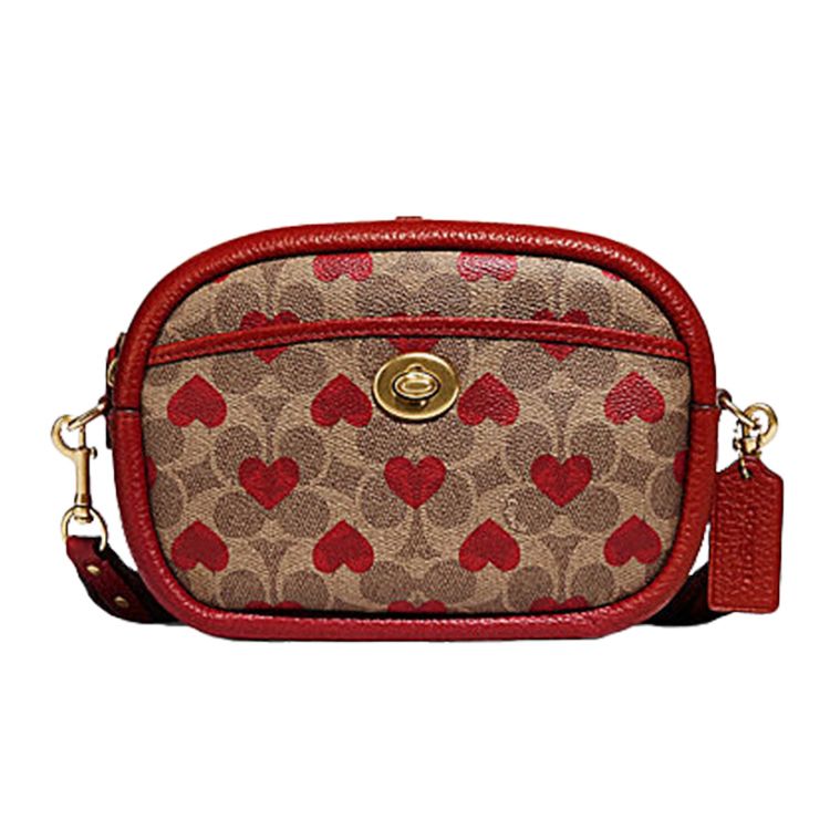 COACH Фотоаппарат с кожаной сумкой для камеры через плечо женская коричнево-красная
COACH Фотоаппарат с кожаной сумкой для камеры через плечо женская коричнево-красная