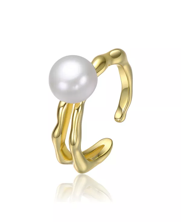 Кольцо открытого типа с покрытием из 14-каратного золота, изогнутым дизайном и жемчужным акцентом Rachel Glauber, gold
Кольцо открытого типа с покрытием из 14-каратного золота, изогнутым дизайном и жемчужным акцентом Rachel Glauber, gold