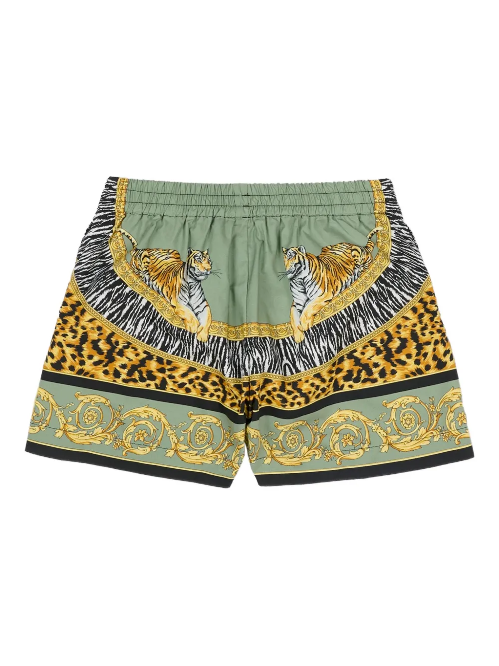 Шорты с принтом "Дикие кошки" Versace Kids, зеленый
Шорты с принтом "Дикие кошки" Versace Kids, зеленый