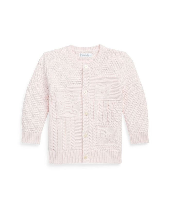 Хлопковый кардиган контрастной вязки с длинными рукавами для мальчиков и девочек Polo Ralph Lauren, розовый
Хлопковый кардиган контрастной вязки с длинными рукавами для мальчиков и девочек Polo Ralph Lauren, розовый