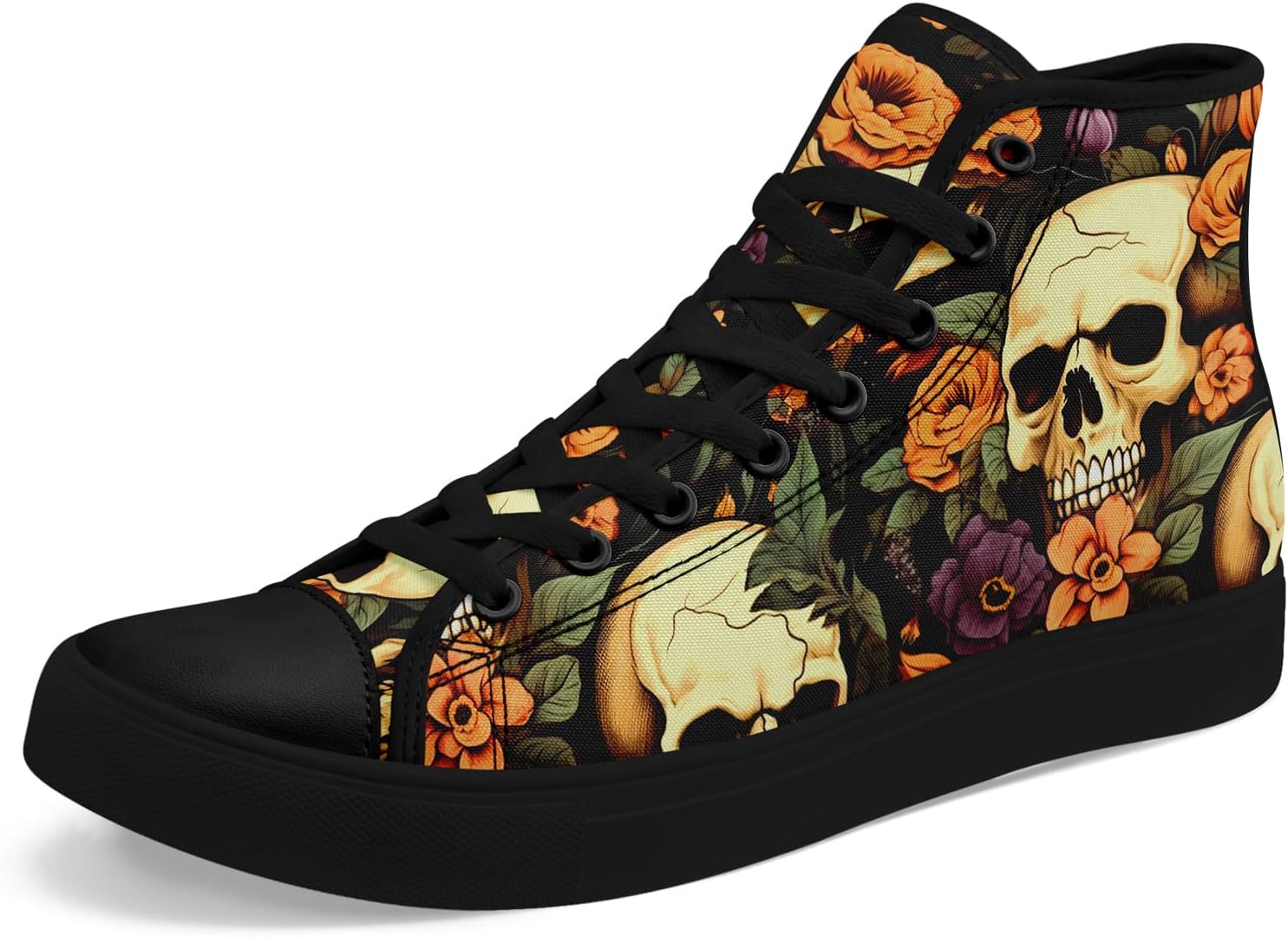 Высокие кеды на шнуровке AWSOLE Gothic Skull для мужчин и женщин, смелый и дерзкий дизайн кроссовок для повседневной носки, плоская подошва для ходьбы, черный/зеленый/оранжевый/фиолетовый/бежевый
Высокие кеды на шнуровке AWSOLE Gothic Skull для мужчин и женщин, смелый и дерзкий дизайн кроссовок для повседневной носки, плоская подошва для ходьбы, черный/зеленый/оранжевый/фиолетовый/бежевый