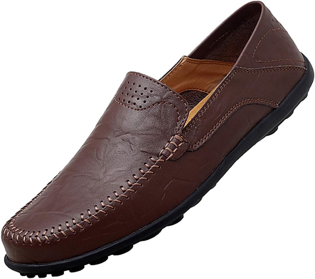 Мужские премиальные повседневные лоферы Go Tour из натуральной кожи, удобные слипоны, дышащие туфли, модные тапочки, темно-коричневый
Мужские премиальные повседневные лоферы Go Tour из натуральной кожи, удобные слипоны, дышащие туфли, модные тапочки, темно-коричневый