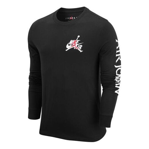 Футболка Men's Air Jordan Logo Printing Round Neck Long Sleeves Black T-Shirt, черный
Футболка Men's Air Jordan Logo Printing Round Neck Long Sleeves Black T-Shirt, черный