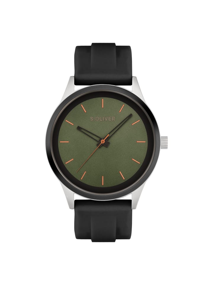 s.Oliver Спортивные и стильные наручные часы черного цвета
s.Oliver Спортивные и стильные наручные часы черного цвета