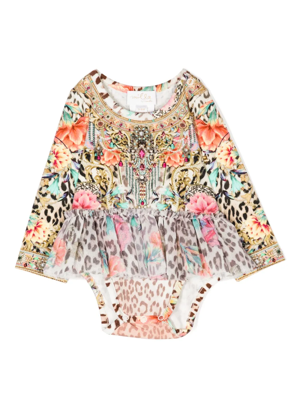 Боди с графичным принтом Camilla, коричневый 
Боди с графичным принтом Camilla, коричневый