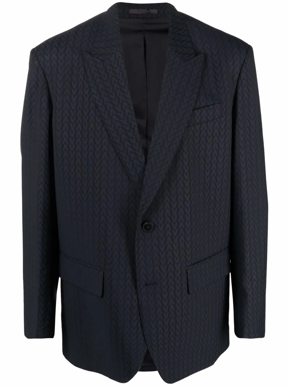 Жаккардовый пиджак с монограммой VALENTINO GARAVANI, синий 
Жаккардовый пиджак с монограммой VALENTINO GARAVANI, синий