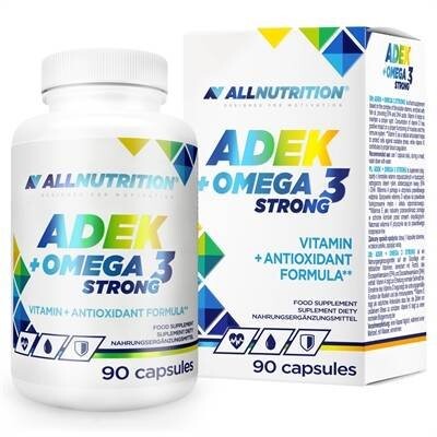 Allnutrition, Adek + Omega 3 Strong 90 капсул
Allnutrition, Adek + Omega 3 Strong 90 капсул