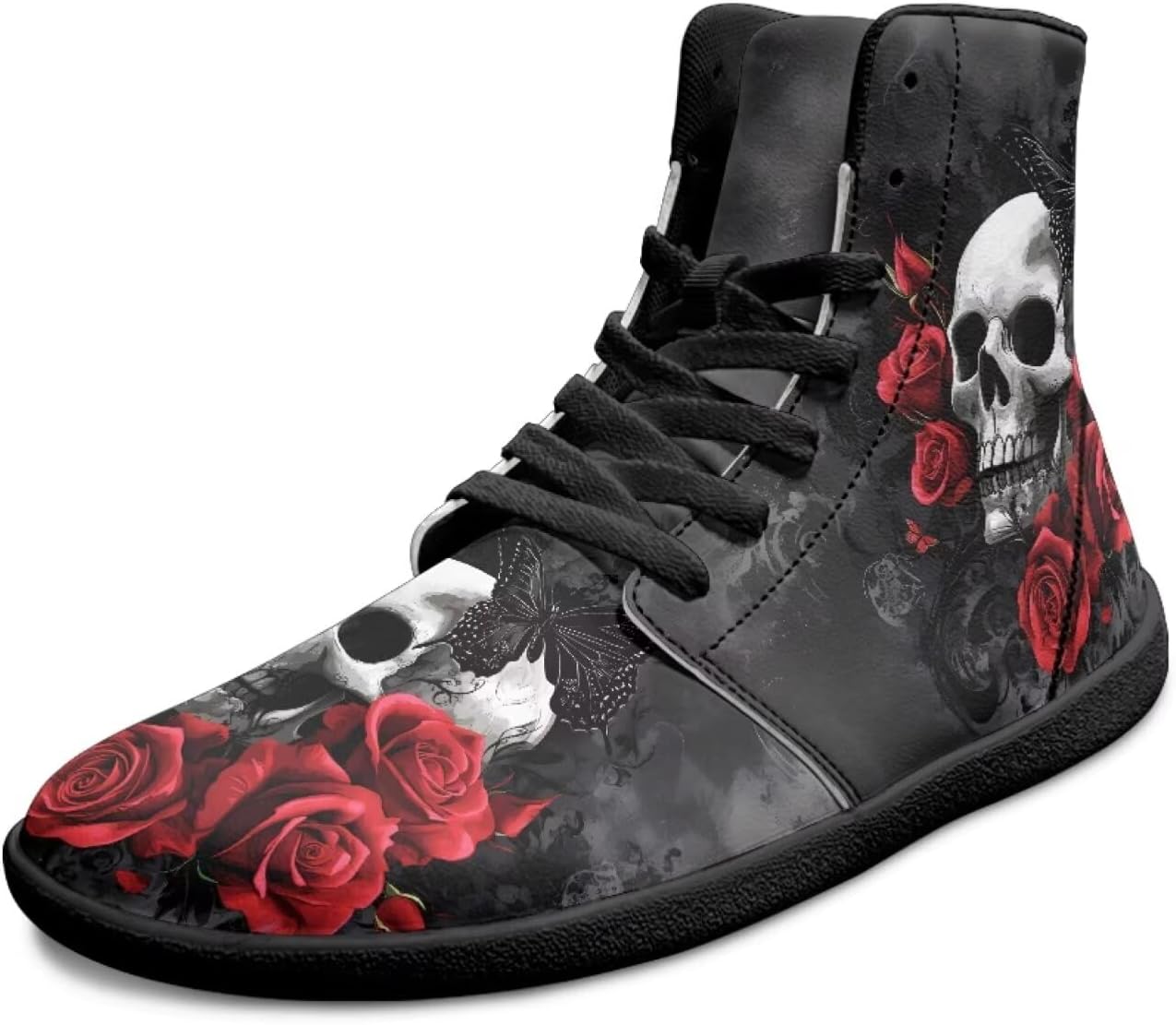 Мужские высокие кроссовки с черепом, с широкой ноской, противоскользящие, повседневные, дышащие для ходьбы Xixirimido, Skull Rose Butterfly
Мужские высокие кроссовки с черепом, с широкой ноской, противоскользящие, повседневные, дышащие для ходьбы Xixirimido, Skull Rose Butterfly