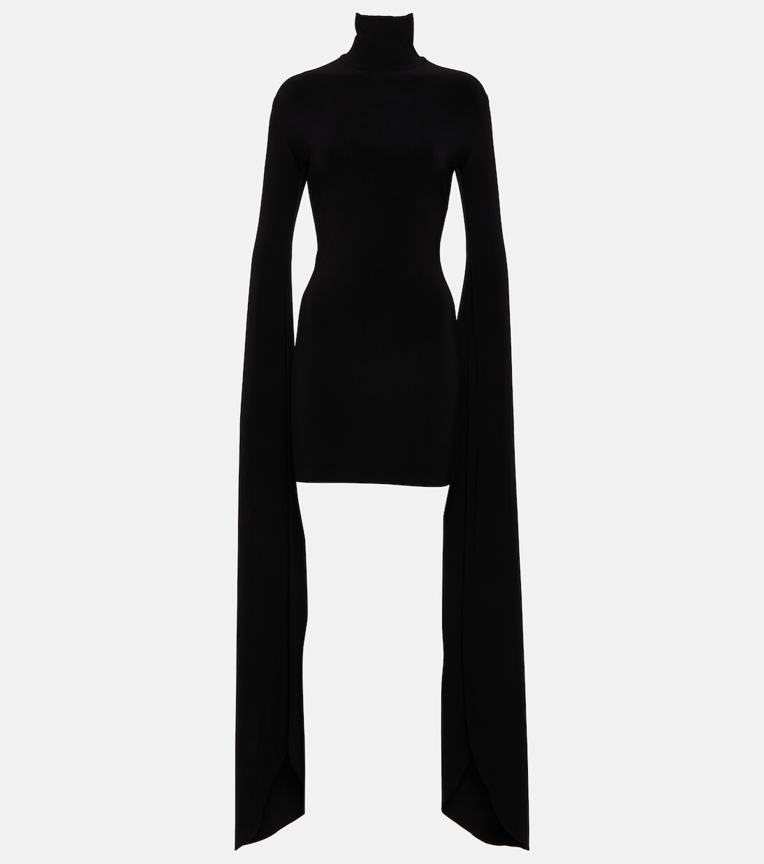 Мини-платье из джерси с высоким воротником Norma Kamali, черный
Мини-платье из джерси с высоким воротником Norma Kamali, черный