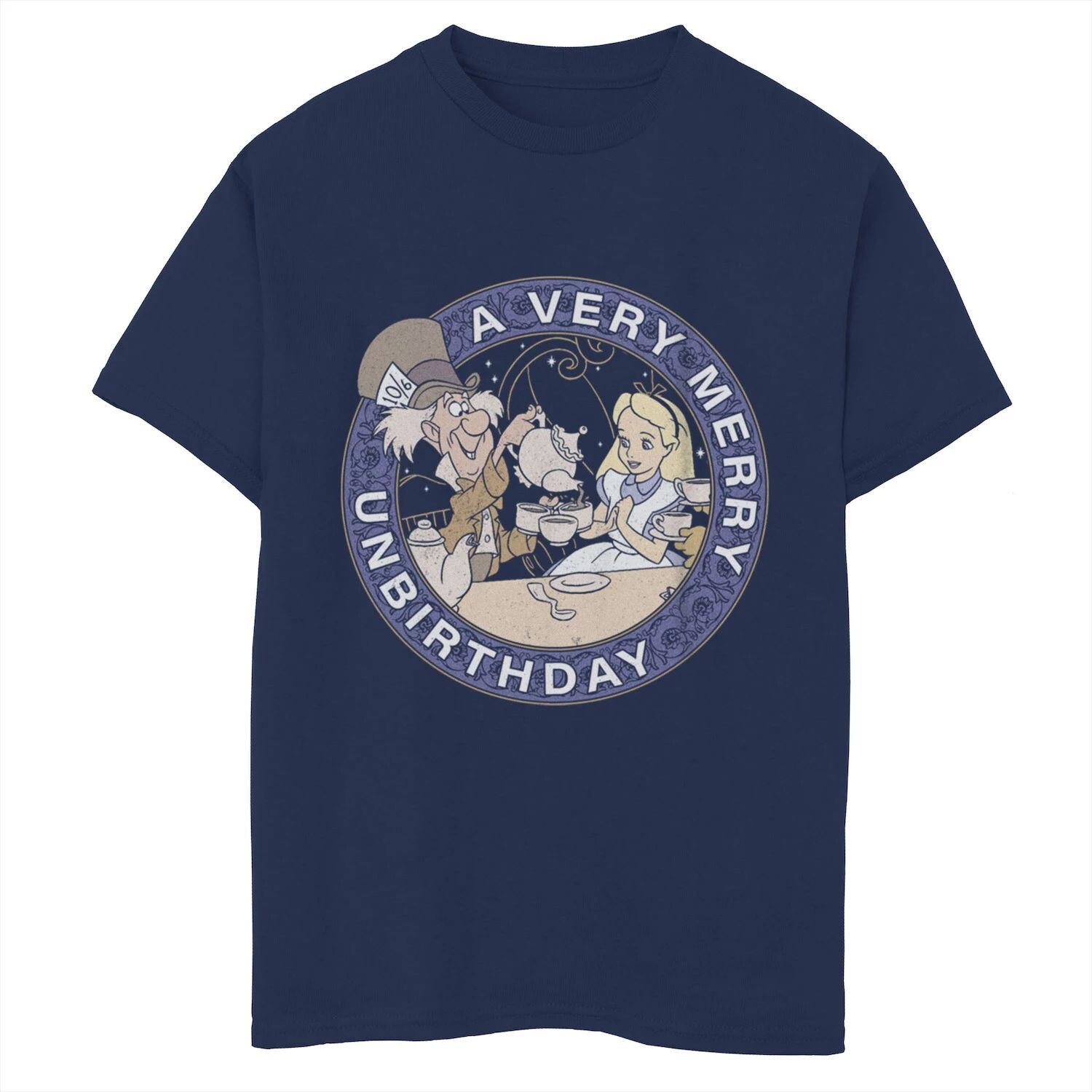 Футболка с рисунком «Безумный Шляпник» для мальчиков 8–20 лет «Алиса в стране чудес» Disney's, посвященная Дню рождения Disney, синий
Футболка с рисунком «Безумный Шляпник» для мальчиков 8–20 лет «Алиса в стране чудес» Disney's, посвященная Дню рождения Disney, синий