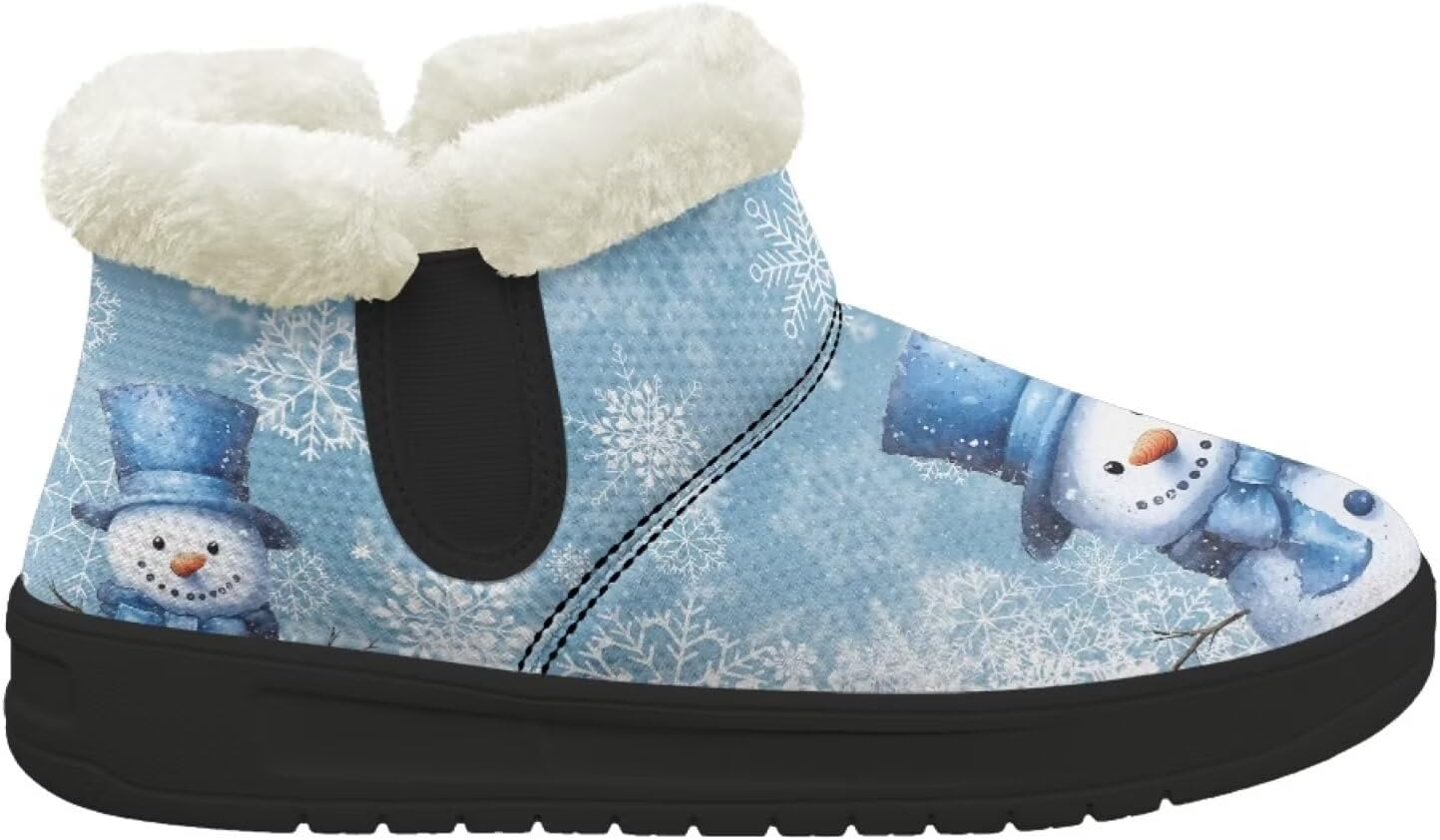 Зимние теплые плюшевые ботинки Forchrinse с меховой подкладкой для женщин и мужчин, удобные зимние ботильоны для прогулок, Christmas Snowman Printed
Зимние теплые плюшевые ботинки Forchrinse с меховой подкладкой для женщин и мужчин, удобные зимние ботильоны для прогулок, Christmas Snowman Printed