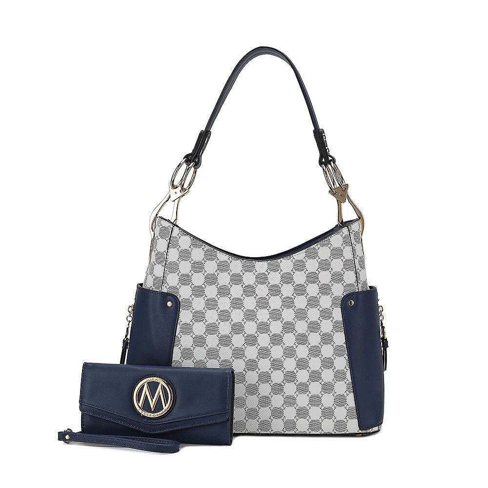 Сумка на плечо MKF Collection Penelope с круглым принтом и бумажник в тон ведьмы от Mia K — 2 предмета, темно-синий
Сумка на плечо MKF Collection Penelope с круглым принтом и бумажник в тон ведьмы от Mia K — 2 предмета, темно-синий