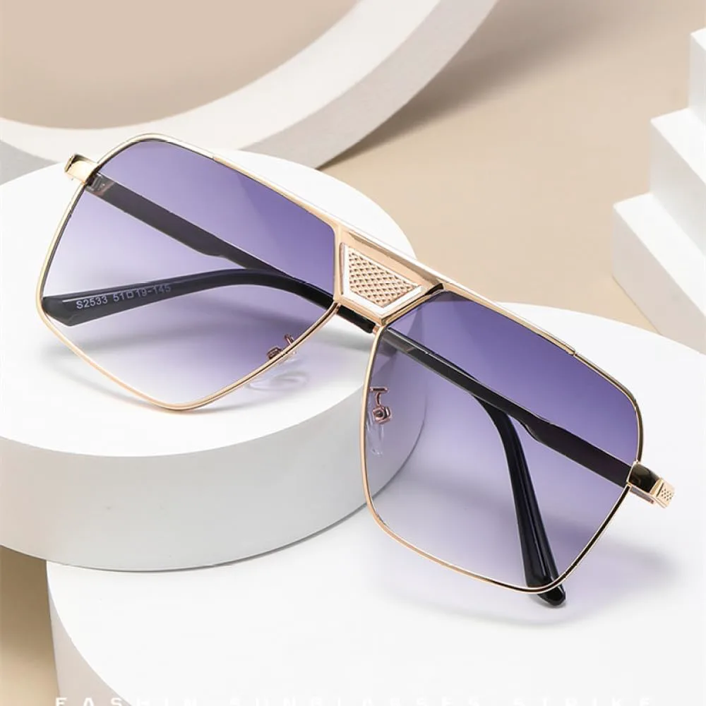 Солнцезащитные очки LVTFCO прямоугольной формы, мужские и женские, с металлической оправой, градиентной расцветкой, защитой от УФ-излучения UV400, Silver Grey
Солнцезащитные очки LVTFCO прямоугольной формы, мужские и женские, с металлической оправой, градиентной расцветкой, защитой от УФ-излучения UV400, Silver Grey