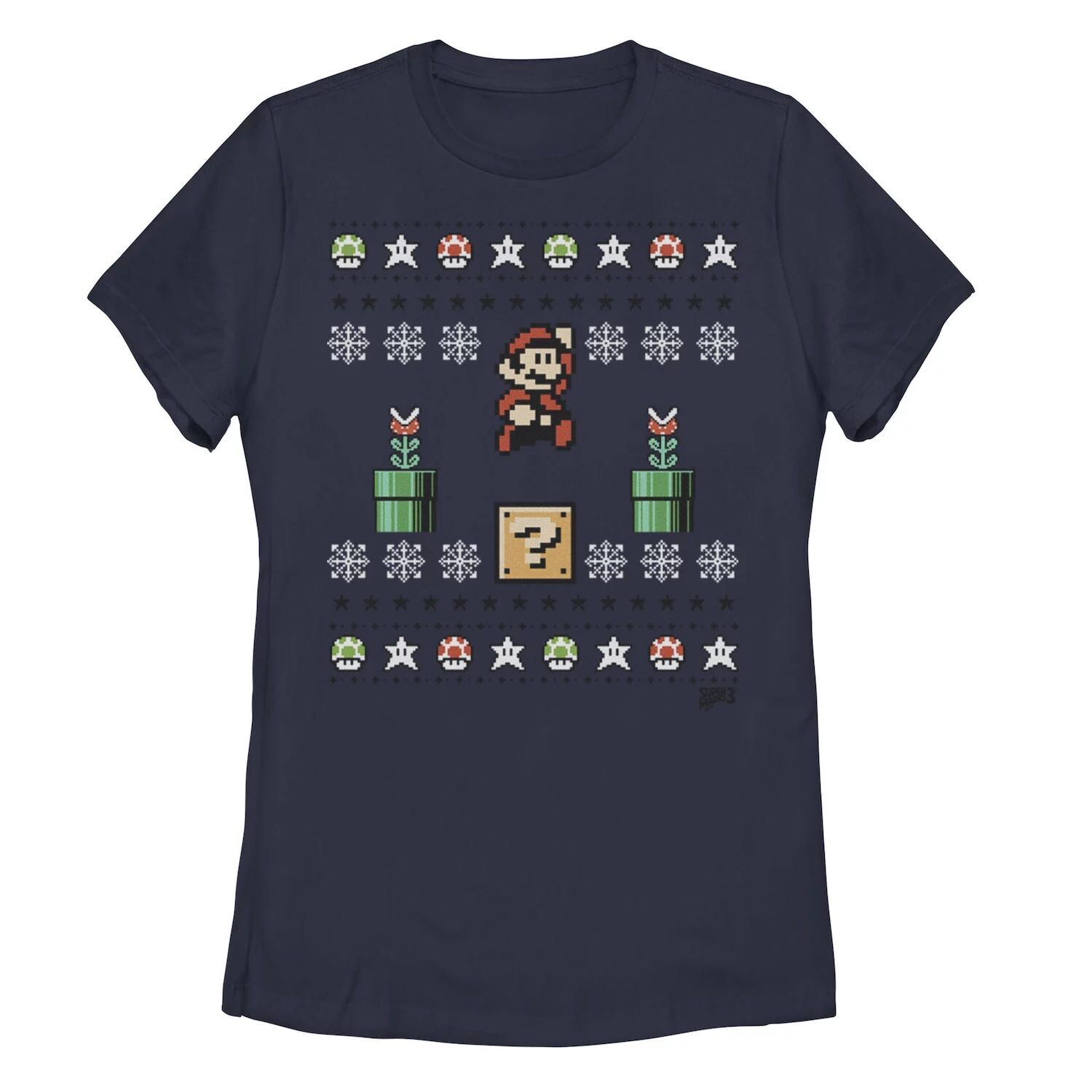 Футболка в стиле рождественского свитера Super Mario для юниоров с изображением 8-битного уродливого рождественского свитера Licensed Character
Футболка в стиле рождественского свитера Super Mario для юниоров с изображением 8-битного уродливого рождественского свитера Licensed Character