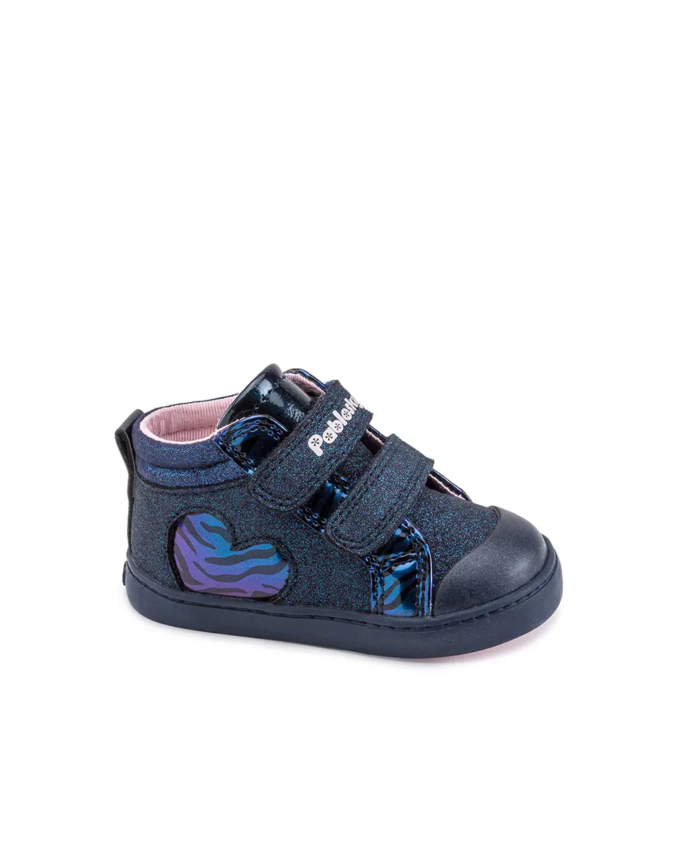 Ботильоны для девочек с двойной застежкой-липучкой Pablosky, тёмно-синий
Ботильоны для девочек с двойной застежкой-липучкой Pablosky, тёмно-синий