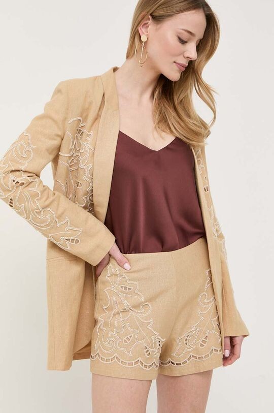 Льняные шорты Twinset, бежевый
Льняные шорты Twinset, бежевый