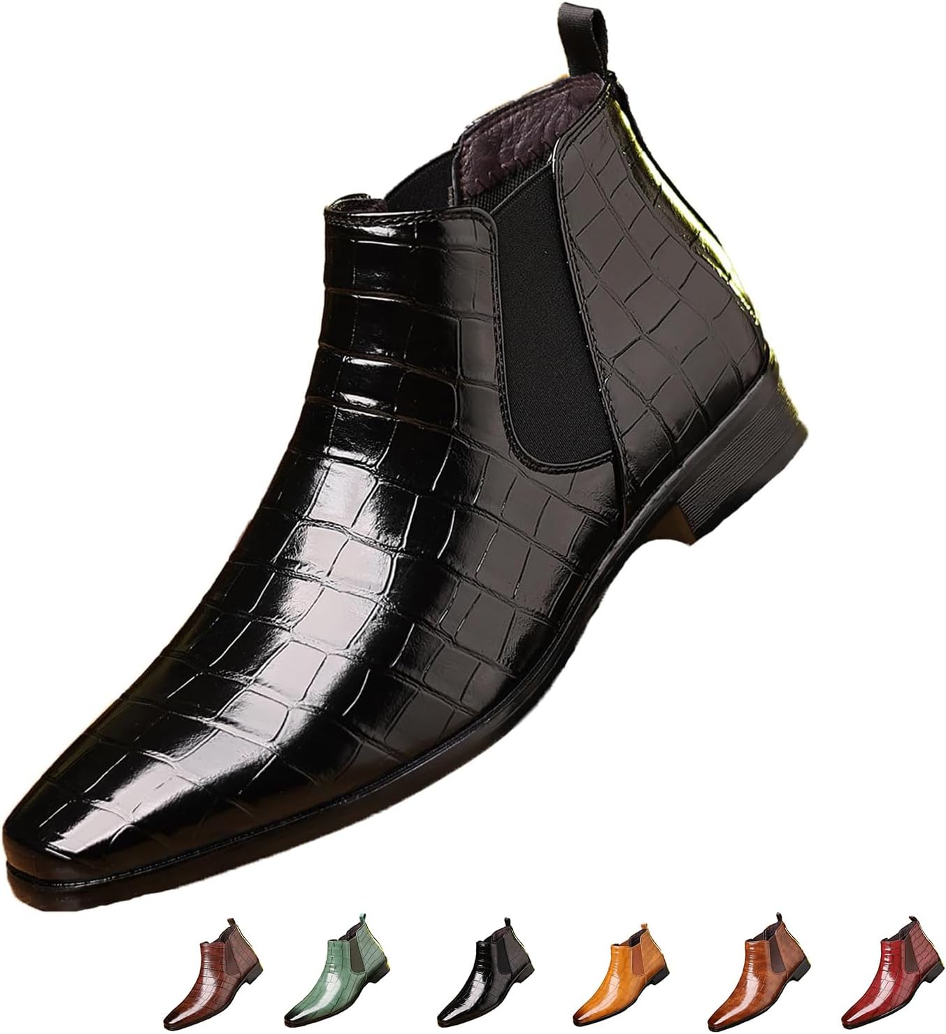 Мужские кожаные слипоны Челси с принтом Удобные кожаные слипоны на щиколотку Бизнес-кэжуал ботинки на щиколотку Generic, черный
Мужские кожаные слипоны Челси с принтом Удобные кожаные слипоны на щиколотку Бизнес-кэжуал ботинки на щиколотку Generic, черный