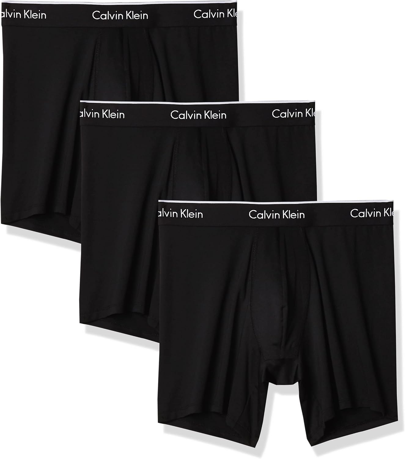 Комплект из 3 мужских трусов-боксеров Calvin Klein из микрофибры и эластичной ткани, Black/Black/Black
Комплект из 3 мужских трусов-боксеров Calvin Klein из микрофибры и эластичной ткани, Black/Black/Black
