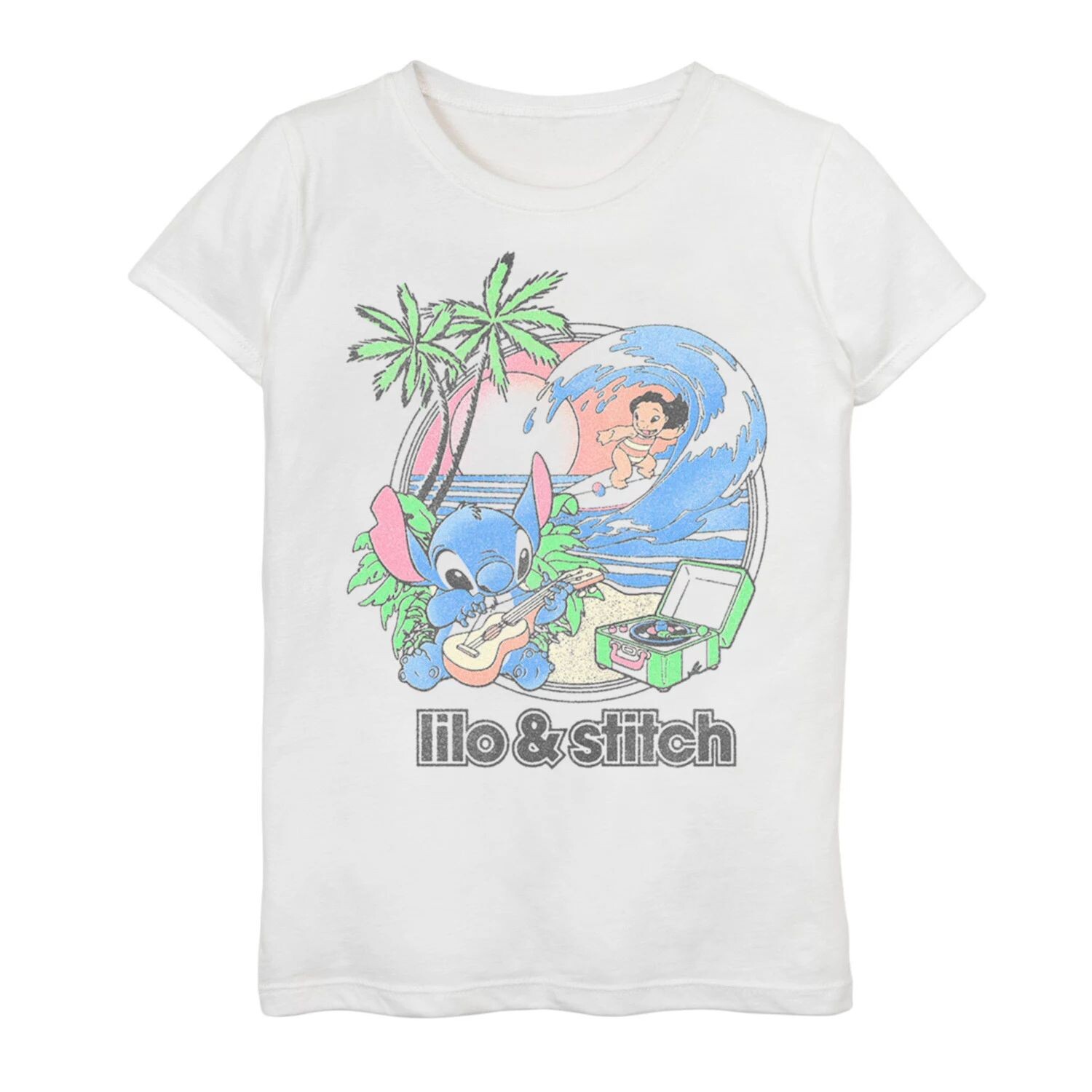 Футболка с рисунком «Пляжный дуэт» Disney's Lilo & Stitch для девочек 7–16 лет Licensed Character
Футболка с рисунком «Пляжный дуэт» Disney's Lilo & Stitch для девочек 7–16 лет Licensed Character