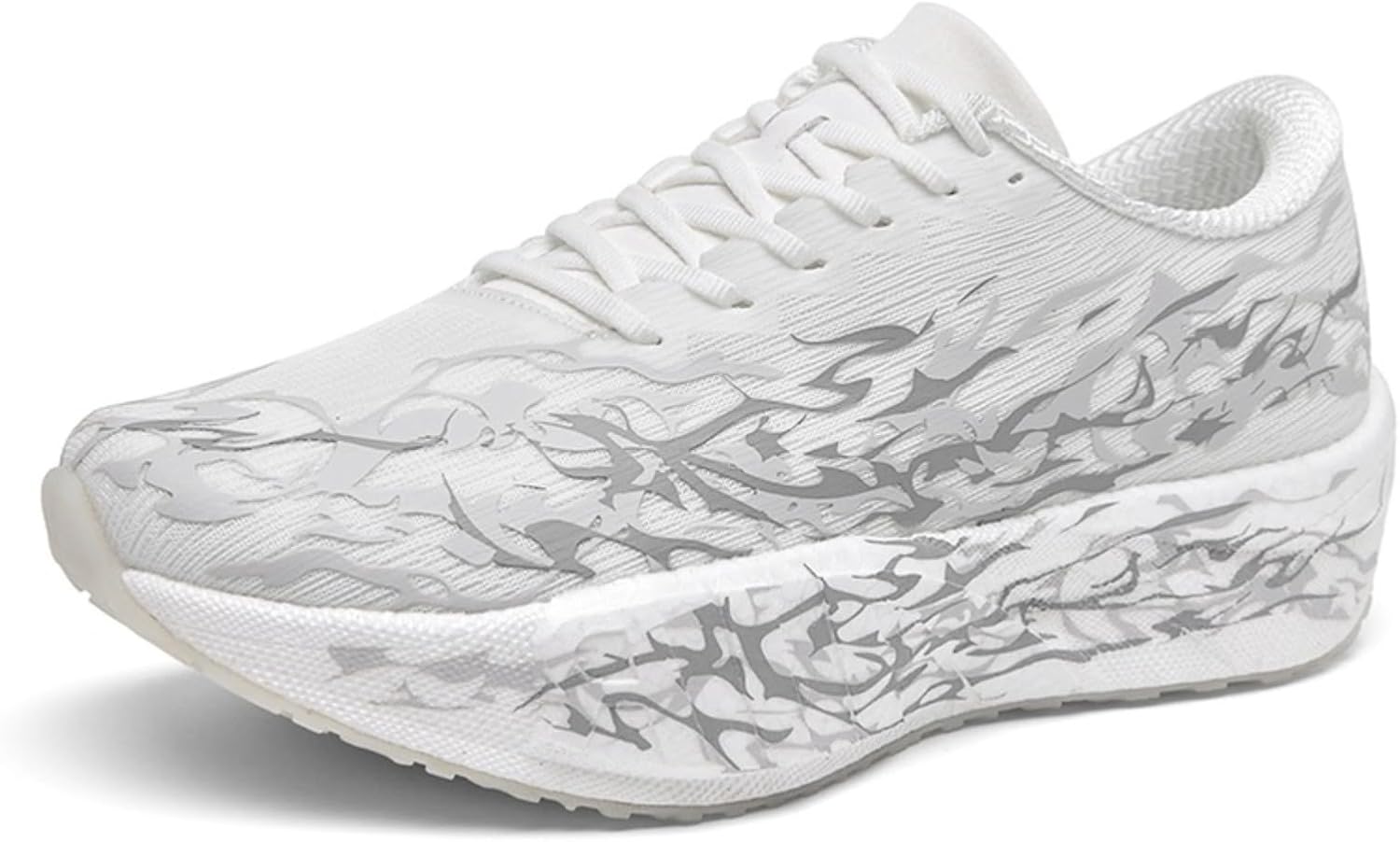 Мужские кроссовки для бега по дороге с сетчатой дышащей верхней частью, рисунком огня, шнуровкой, легкие, с нескользящей мягкой толстой подошвой для прогулок, тренировок, джоггинга и занятий спортом Netehadi, серебро
Мужские кроссовки для бега по дороге с сетчатой дышащей верхней частью, рисунком огня, шнуровкой, легкие, с нескользящей мягкой толстой подошвой для прогулок, тренировок, джоггинга и занятий спортом Netehadi, серебро