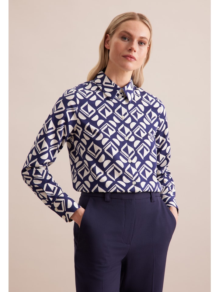 Блузка Seidensticker, средне-синий 
Блузка Seidensticker, средне-синий